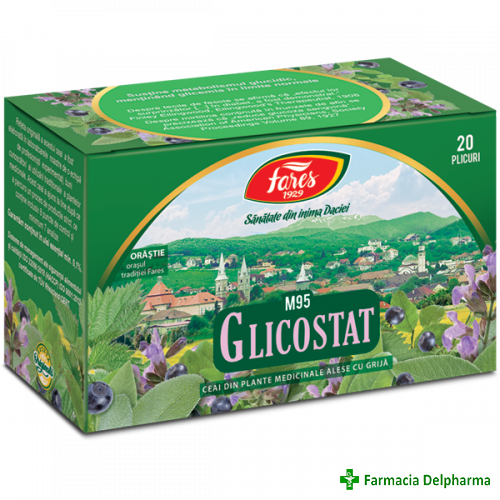 Ceai glicostat dz m95 x 20 plicuri
