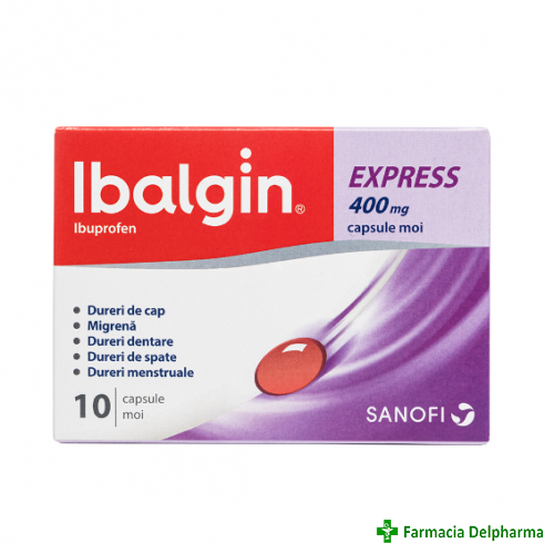 Ibalgin Express 400 mg x 10 caps., Sanofi