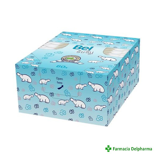 Betisoare igienice din hartie Bel Baby x 60 buc., Hartmann