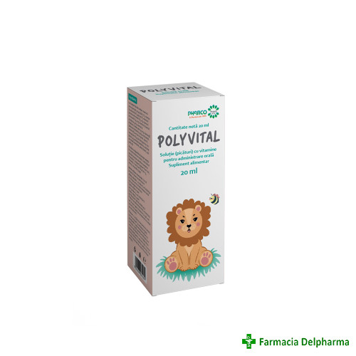 Polyvital picaturi x 20 ml, Pharco