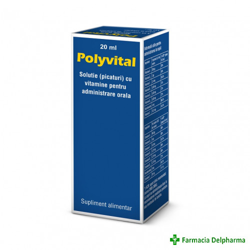 Polyvital picaturi x 20 ml, Pharco