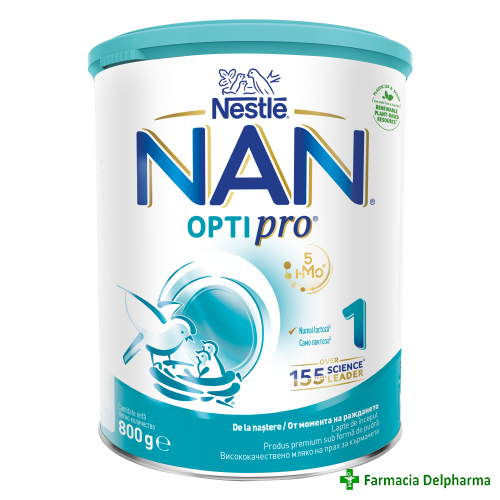 Lapte praf NAN OPTI Pro 1 0 luni+ x 800 g, Nestle