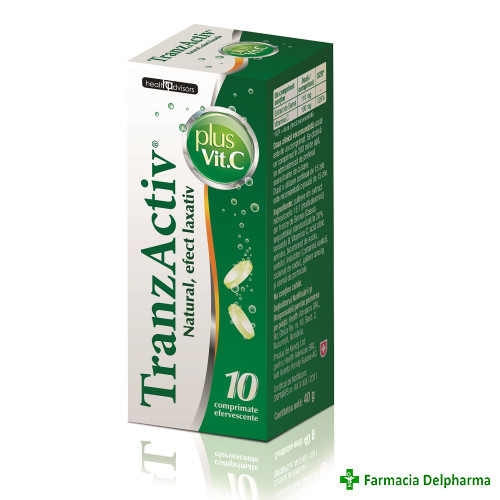 Tranzactiv plus Vitamina C x 10 compr. eff., Health Advisors