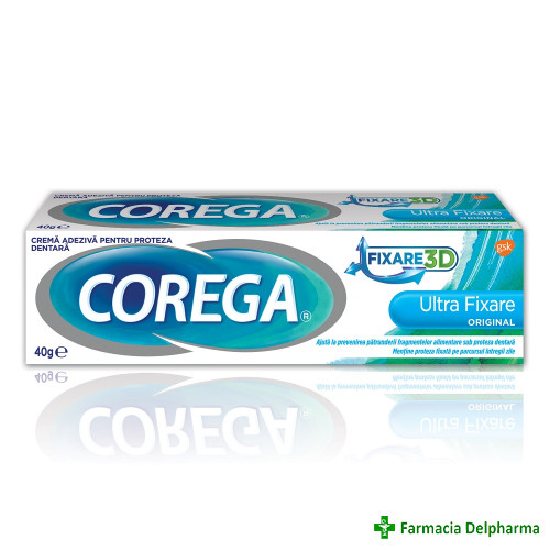 Crema adeziva Corega Ultra Fixare Original x 40 g, GSK