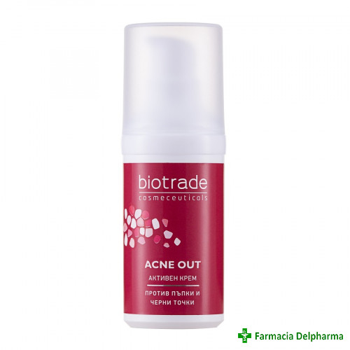 Crema activa pentru ten acneic Acne Out x 30 ml, Biotrade