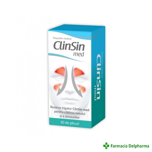 Clinsin Med rezerve irigator x 30 plicuri, Zdrovit