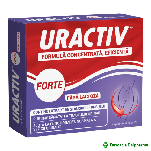 Uractiv forte fara lactoza x 20 caps. terapia s.a.