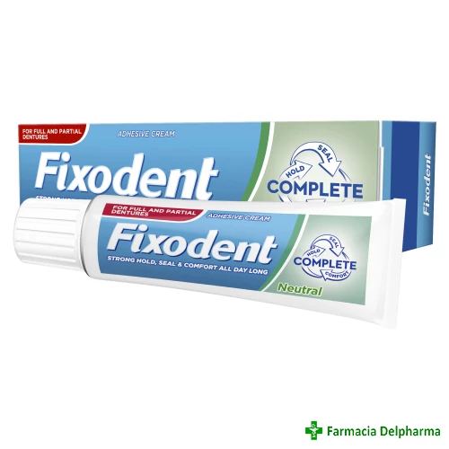 Crema adeziva Fixodent Complete Neutral x 40 g, Procter & Gamble