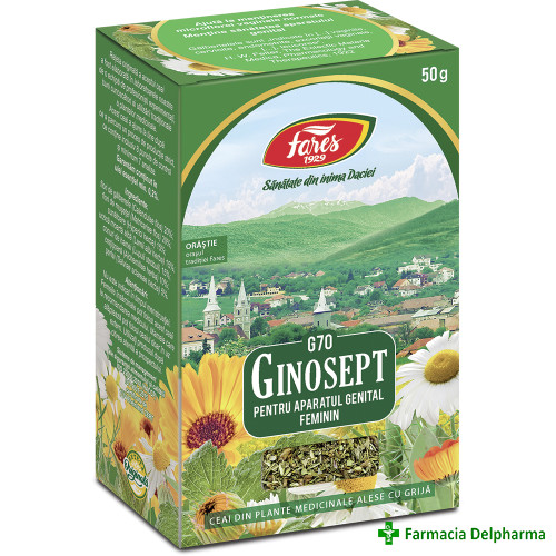 Ceai Ginosept vrac G70 x 50 g, Fares