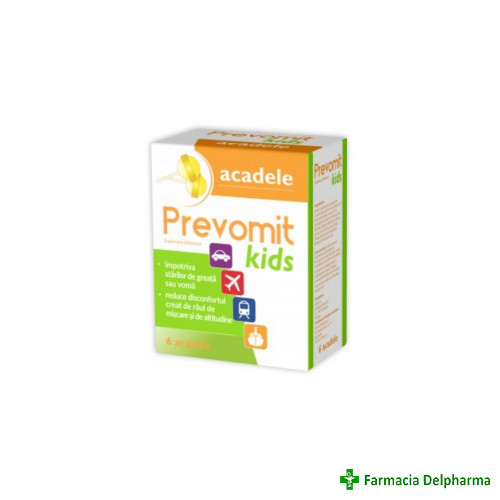 Prevomit Kids acadele x 6 buc., Zdrovit