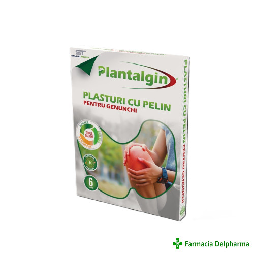 Plasturi cu Pelin pentru genunchi x 6 buc., Smart Touch