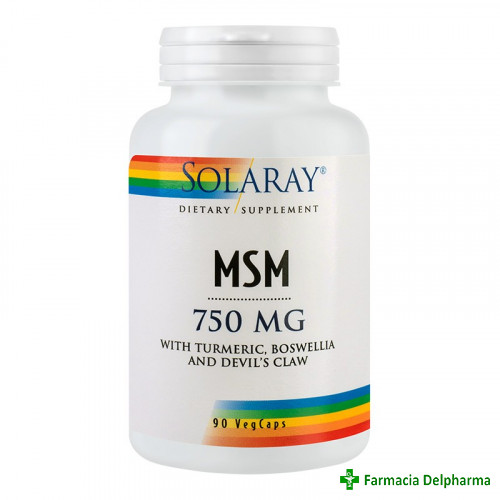 MSM 750 mg Solaray x 90 caps., Secom