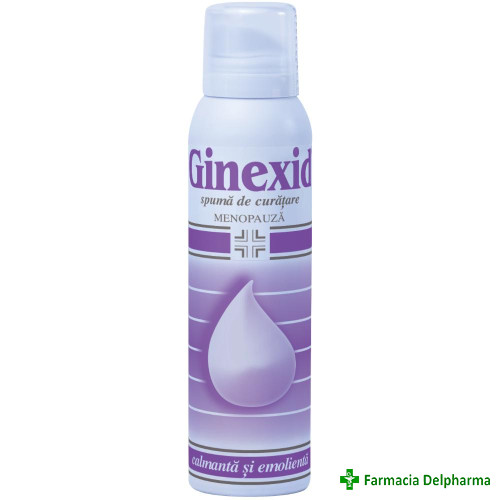 Ginexid spuma de curatare menopauza x 150 ml, Farma-Derma