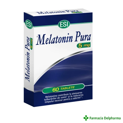 Melatonina Pura 5 mg x 60 compr., Esi