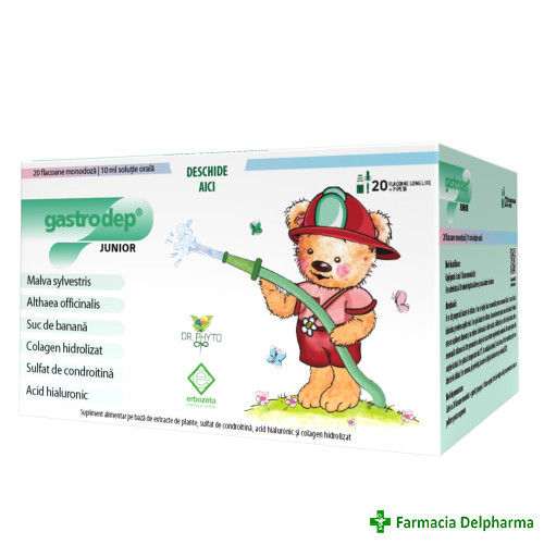 Gastrodep Junior 20 flacoane x 10 ml, Dr. Phyto