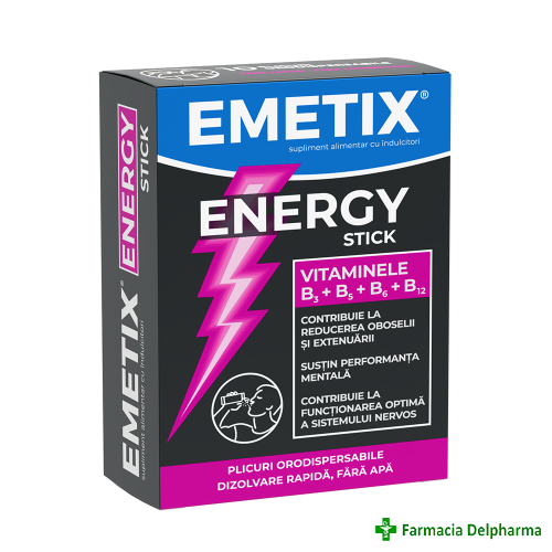Emetix Energy Sticks x 10 plicuri, Fiterman