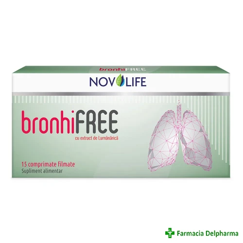 BronhiFREE x 15 compr., Novolife