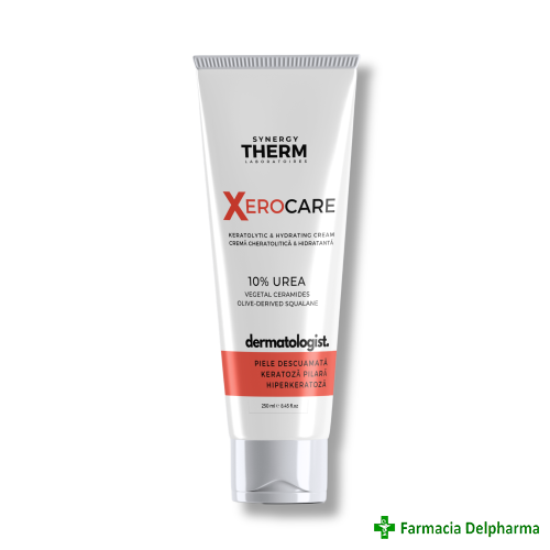 Crema cheratolitica si hidratanta 10% uree Xerocare x 250 ml, Synergy Therm
