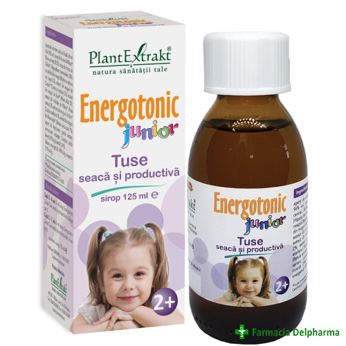 Energotonic Junior Tuse sirop x 125 ml, PlantExtrakt