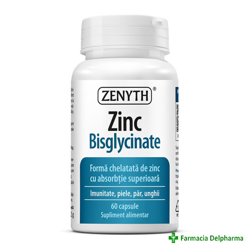 Zinc Bisglycinate x 60 caps., Zenyth