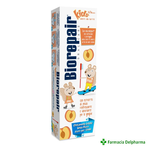 Pasta de dinti piersica 0-6 ani Biorepair Kids x 50 ml, Coswell