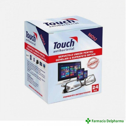 Servetele umede pentru ochelari & suprafete touch x 24 buc