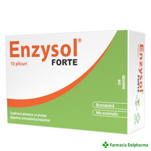 Enzysol Forte x 10 plicuri, Dr. Phyto