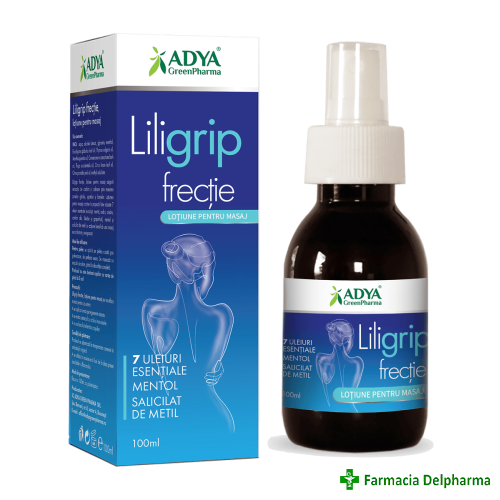 Liligrip frectie lotiune pentru masaj x 100 ml, Adya