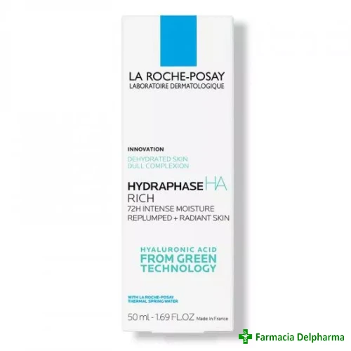 Crema intens hidratanta Hydraphase HA Riche x 50 ml, La Roche-Posay