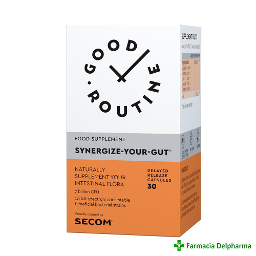 Synergize Your Gut Good Routine x 30 caps. veg., Secom