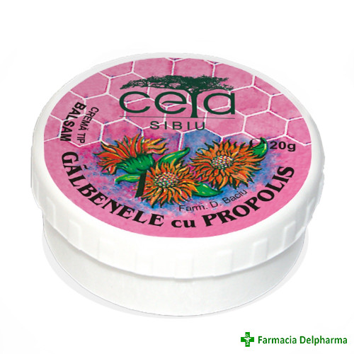 Crema tip balsam cu Galbenele si Propolis x 20 g, Ceta