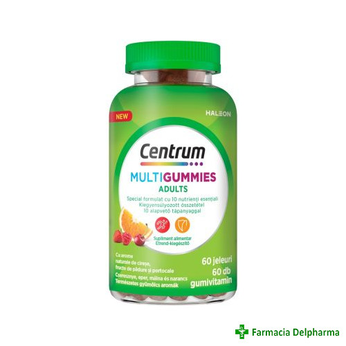 Centrum Multigummies adulti jeleuri x 60 buc., Haleon