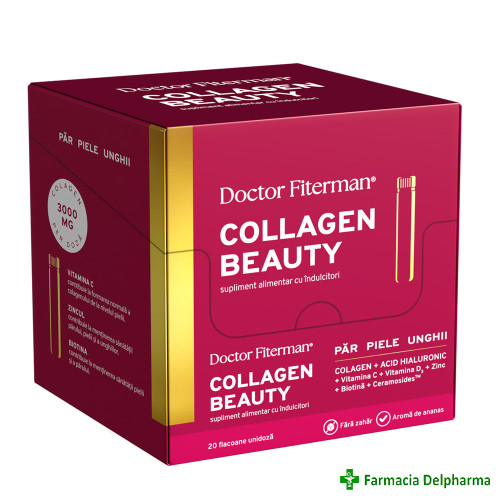 Collagen Beauty 20 flacoane x 25 ml, Doctor Fiterman