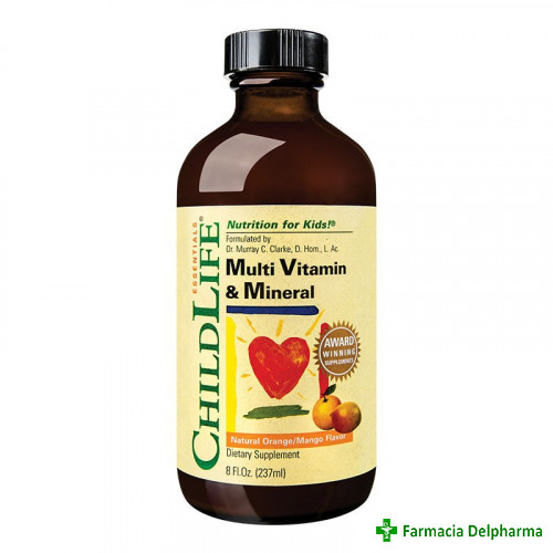 Multi Vitamine si Minerale ChildLife Essentials x 237 ml, Secom