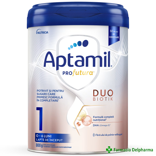 Lapte praf Aptamil ProFutura Duo-Biotik 1 x 800 g, Nutricia