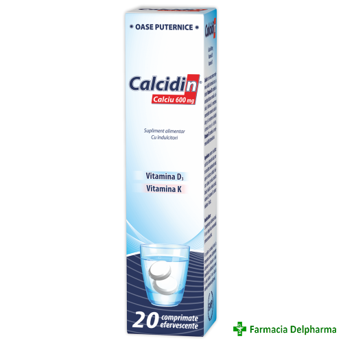 Calcidin 600 mg x 20 compr. eff., Zdrovit