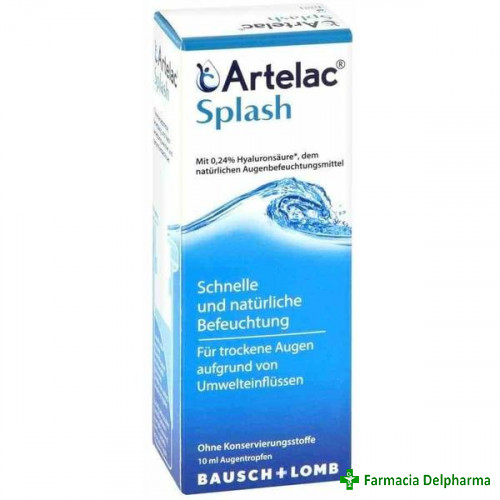Artelac Splash picaturi oftalmice x 10 ml, Bausch & Lomb