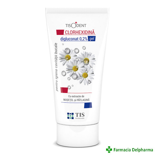 Gel cu clorhexidina 0.2% Tisodent x 50 ml, Tis Farmaceutic