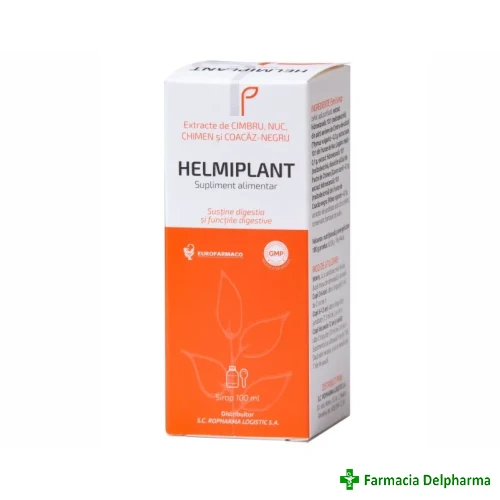 Helmiplant sirop antiparazitar x 100 ml, Eurofarmaco