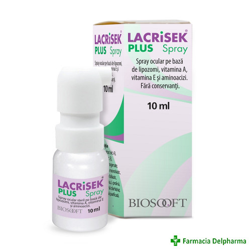 Lacrisek Plus spray x 10 ml, Bio Sooft
