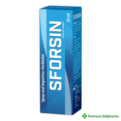 Sforsin spray impotriva sforaitului x 20 ml, Zdrovit