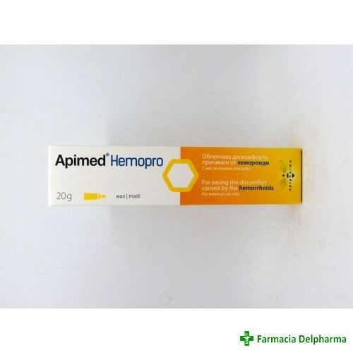 Apimed Hemopro unguent hemoroizi x 20 g, Apipharma
