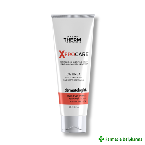 Crema cheratolitica si hidratanta 10% uree Xerocare x 250 ml, Synergy Therm