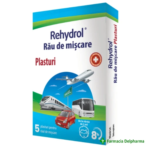Rehydrol Rau de miscare plasturi x 5 buc., MBA Pharma