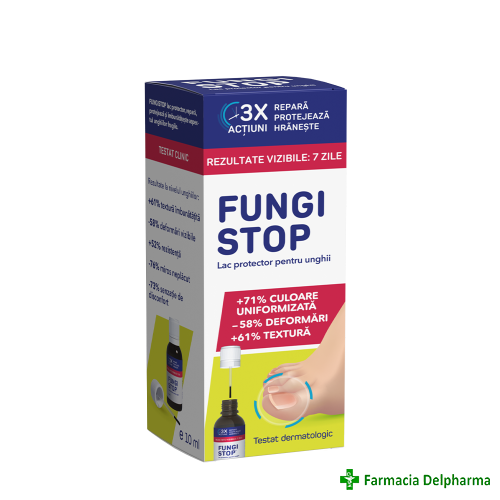 Fungistop lac protector pentru unghii x 10 ml, Fiterman
