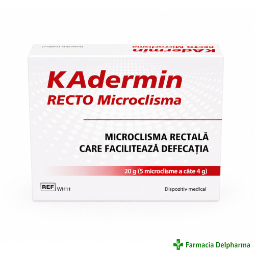 KAdermin Recto microclisma 4 g x 5 buc., MBA Pharma