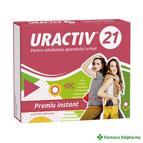 Uractiv x 21 caps. + Servetele umede, Fiterman