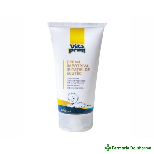 Crema impotriva iritatiei de scutec Vitaprim Baby x 150 ml, Prodis Pharma