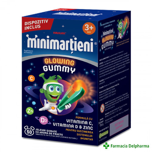 Minimartieni Glowing Gummy jeleuri x 50 buc., Walmark