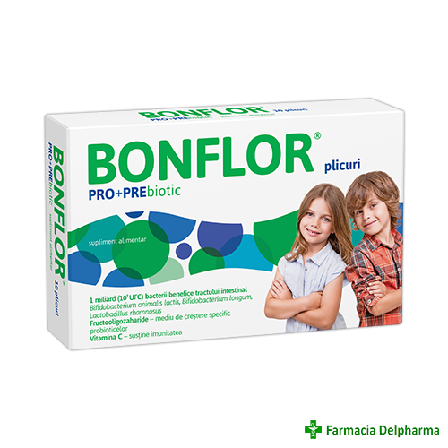 Bonflor Probiotic + Prebiotic x 10 plicuri, Fiterman